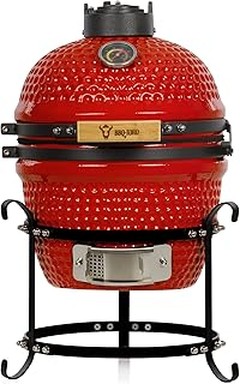 Descubre qué es una barbacoa kamado de cerámica con carro para exterior