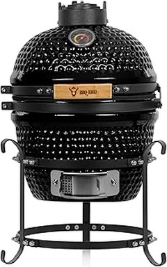 Descubre las barbacoas kamado de cerámica con carro para exterior compactas