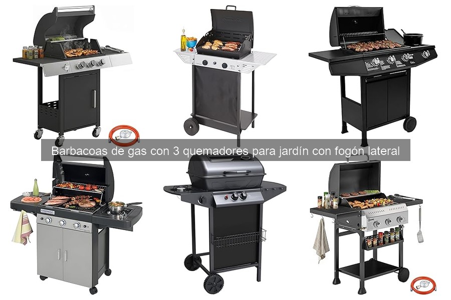 Beneficios de una barbacoa de gas con 3 quemadores y fogón lateral