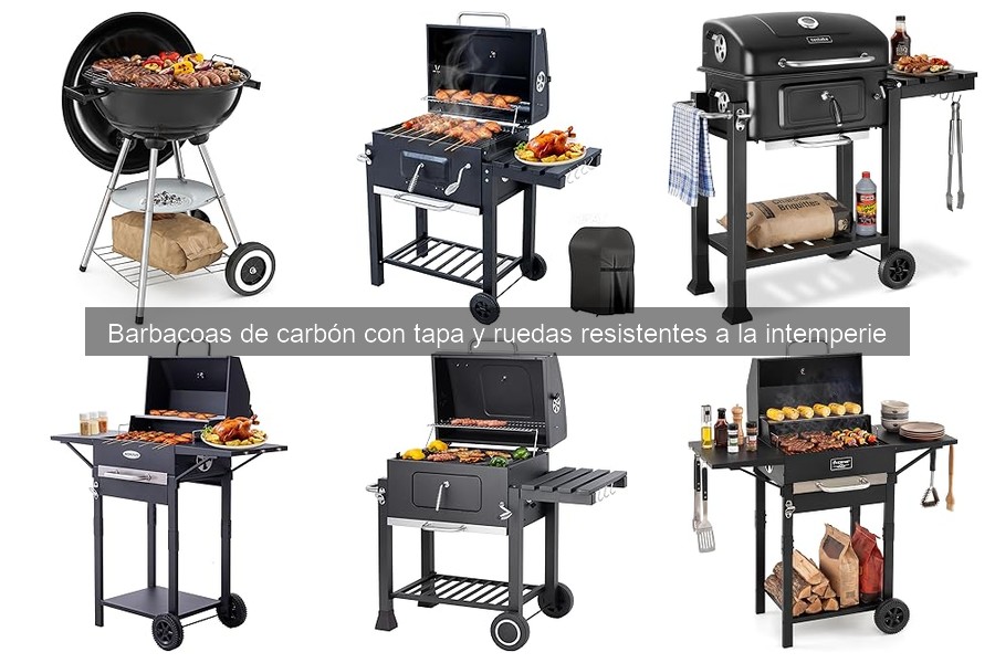 Características de Barbacoas de Carbón con Tapa y Ruedas