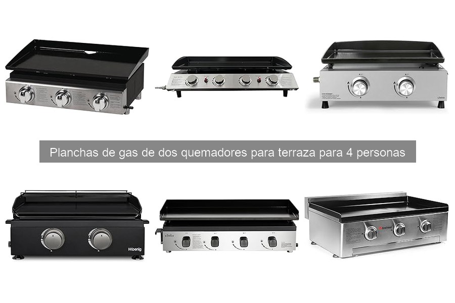Cómo elegir una plancha de gas de dos quemadores para 4 personas