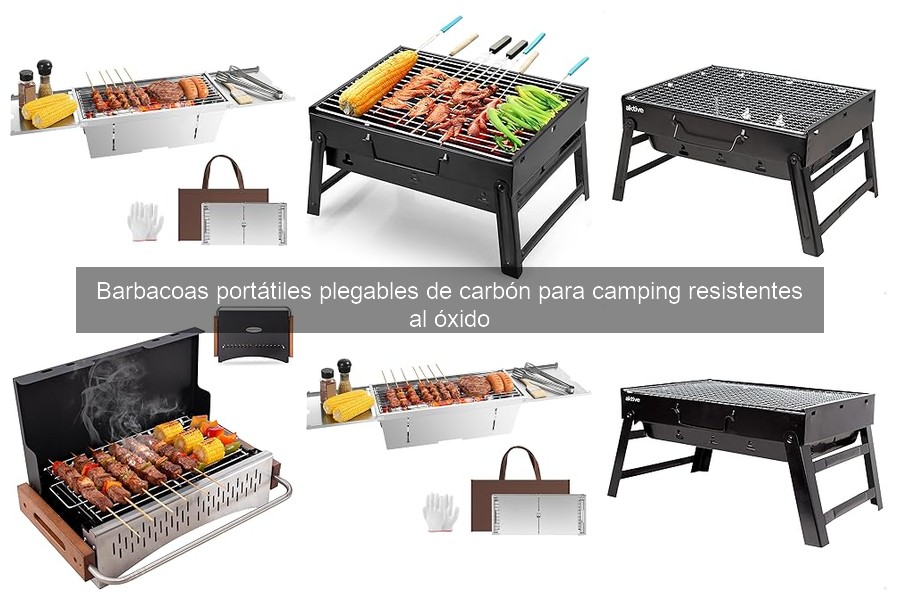 Cómo usar una barbacoa portátil de carbón en camping