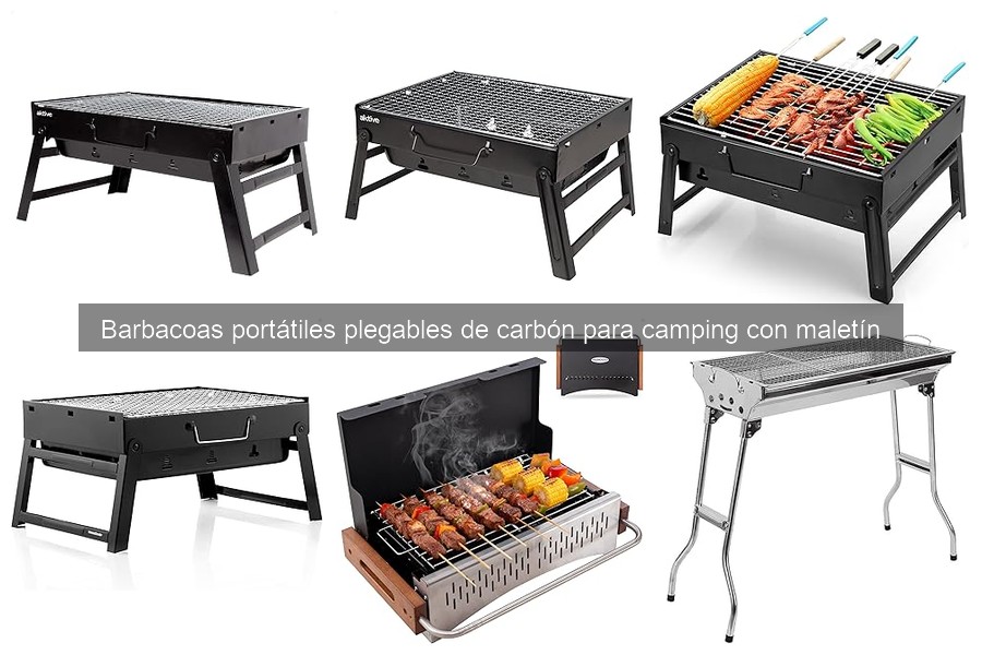 Cómo usar y limpiar una barbacoa portátil plegable de carbón