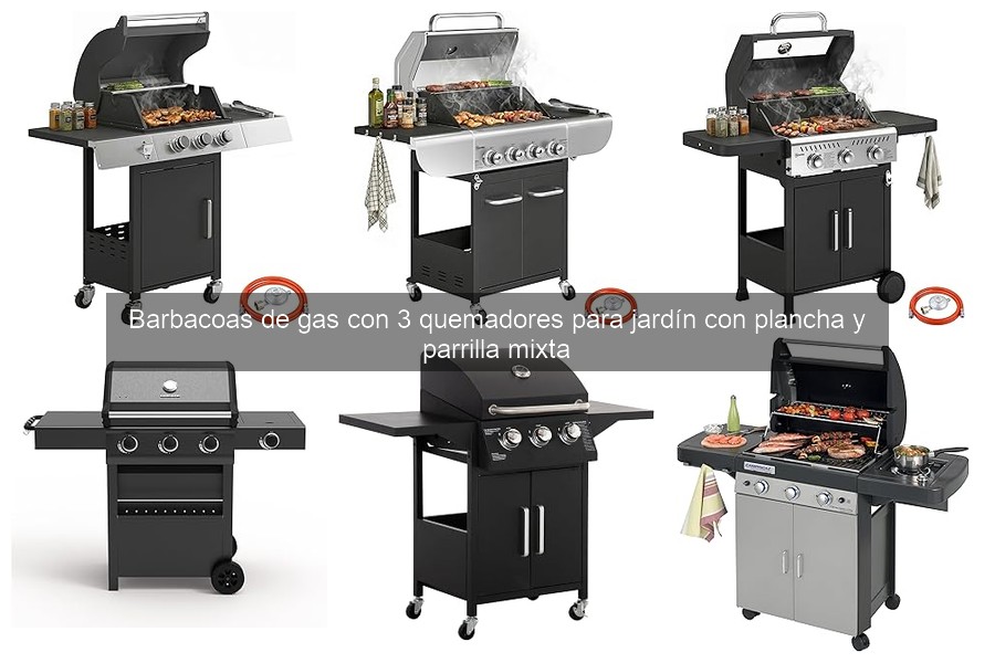 Comparativa de Barbacoas de Gas con 3 Quemadores para Jardín
