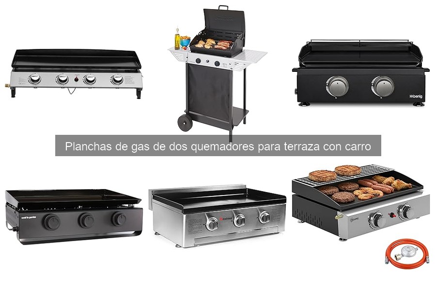 Comparativa de Planchas de Gas de Dos Quemadores para Terraza
