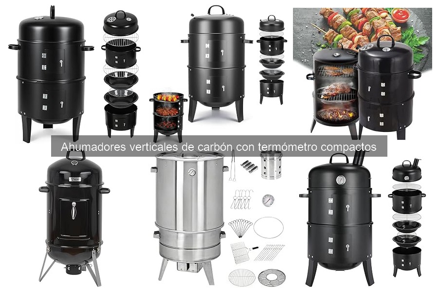 Guía de Compra de Ahumadores Verticales de Carbón Compactos