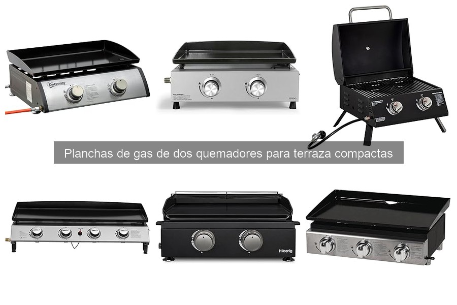 Guía de uso y mantenimiento de planchas de gas de 2 quemadores