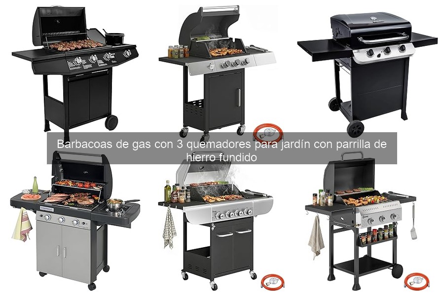 Guía para elegir la mejor barbacoa de gas de 3 quemadores