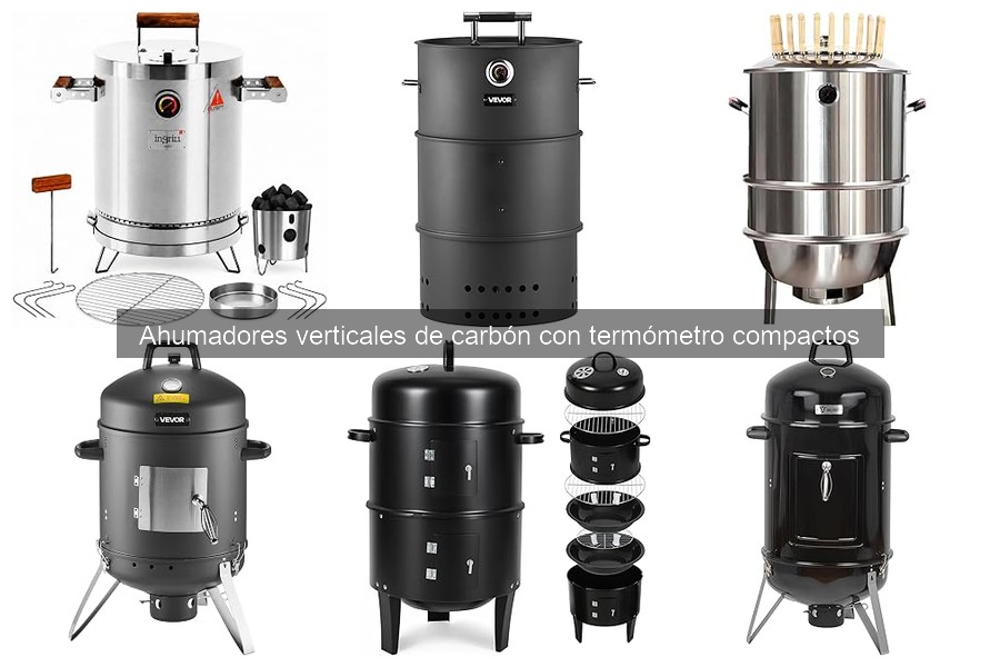 Mejores ahumadores verticales de carbón compactos para principiantes