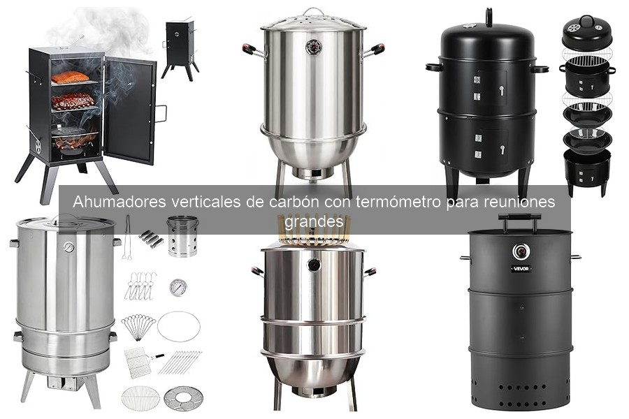 Mejores ahumadores verticales de carbón para reuniones grandes