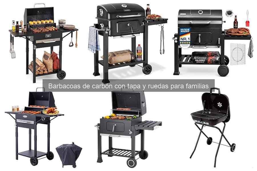 Mejores Barbacoas de Carbón con Tapa y Ruedas para Familias 2026