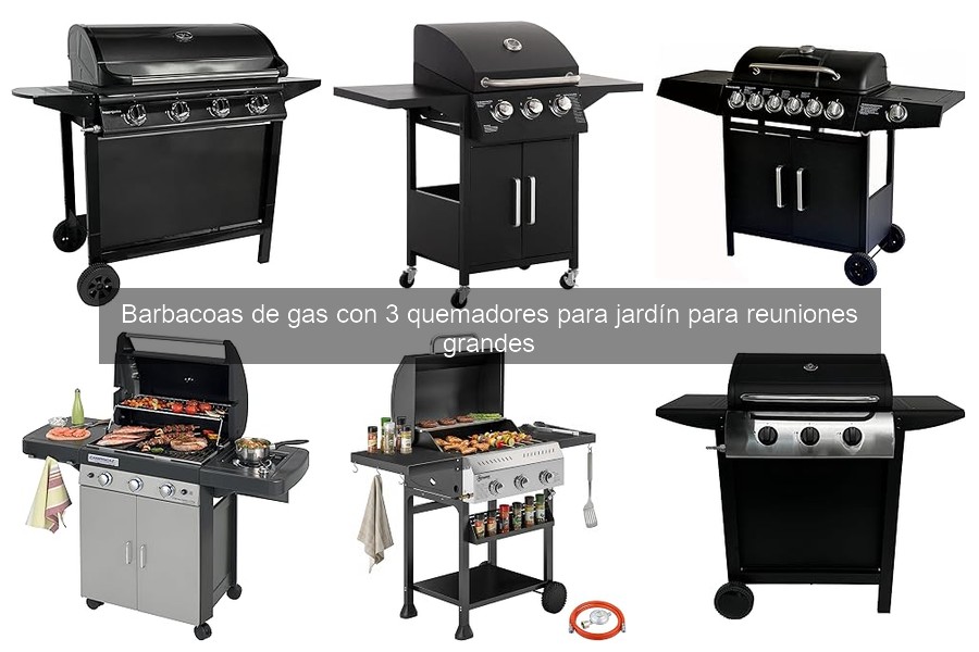 Mejores barbacoas de gas de 3 quemadores para eventos 2026