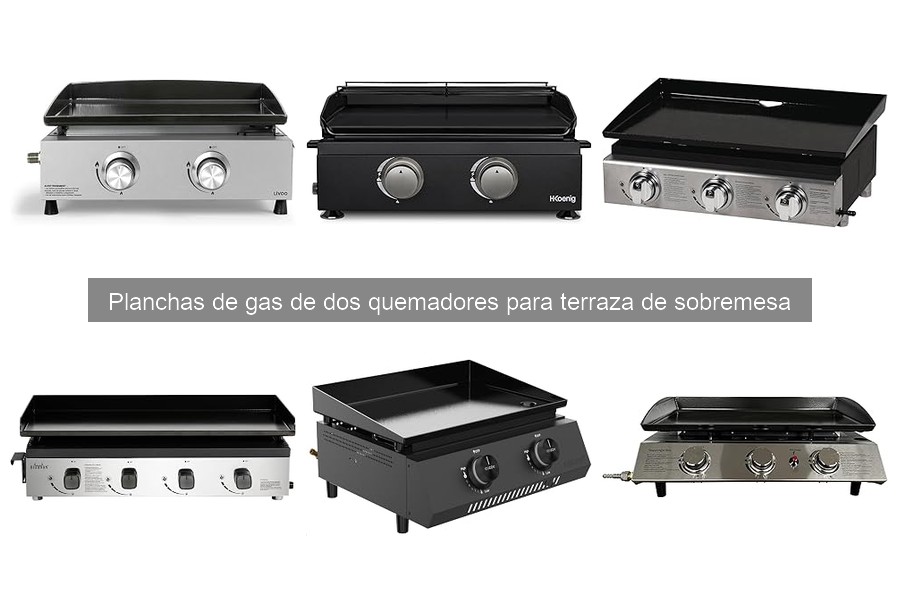 Mejores planchas de gas de dos quemadores para terraza 2026