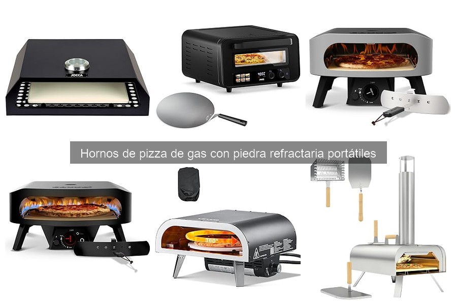Qué es un horno de pizza de gas portátil y piedra refractaria