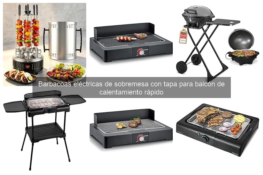 ¿Qué es una barbacoa eléctrica de sobremesa con tapa?