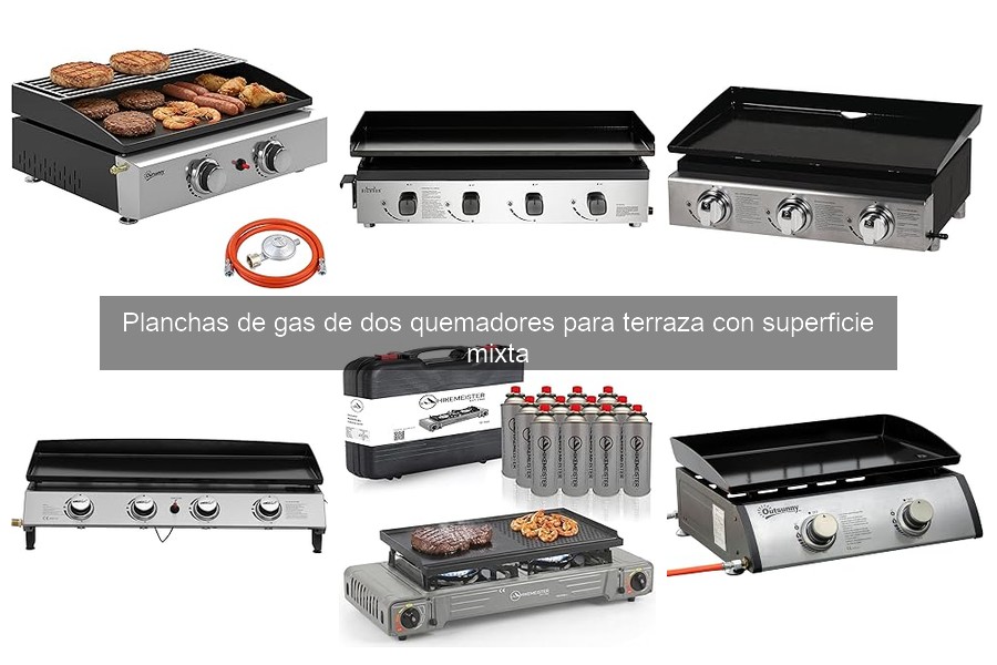 ¿Qué es una plancha de gas de dos quemadores para terraza?