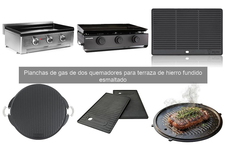 ¿Qué es una plancha de gas de dos quemadores?