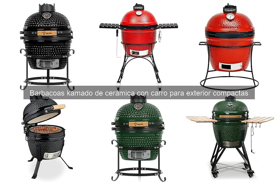 ¿Qué son las barbacoas kamado de cerámica compactas?
