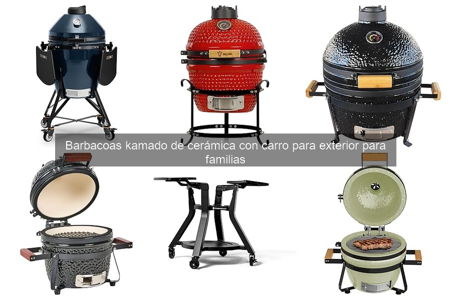 ¿Qué son las barbacoas kamado de cerámica con carro?