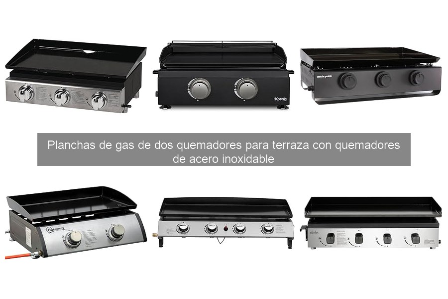 Todo sobre planchas de gas de dos quemadores para terraza
